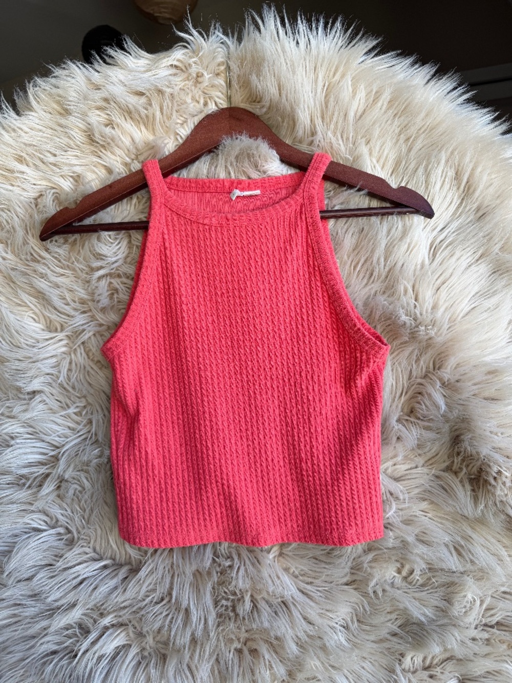 3/$12 • Only • High Neck Ribbed Tank • S • Red